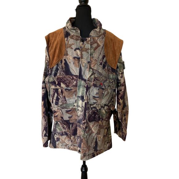 Gary Nesse Size XL Wetlands Camo The Ultimate Hunting Jacket Converts to Vest - Picture 1 of 9